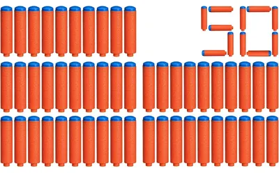 Produktbild von Nerf F8639EU4, Nachfüllen, 8 Jahr(e), 50 Stück(e), Blau, Orange
