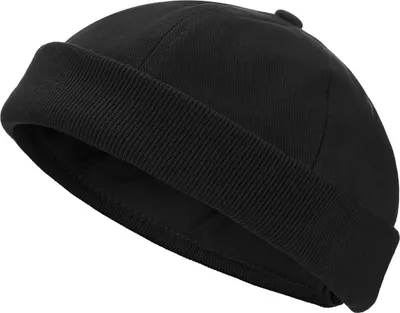 Produktbild von modAS Segler Cap Seemannsmütze – Docker Mütze Docker-Cap aus Baumwolle in Schwarz