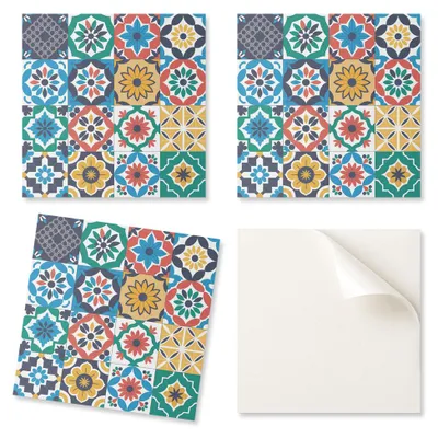Imagen del producto de Azulejos de PVC decorativos con diseño de mosaico, de 4x50x50 cm