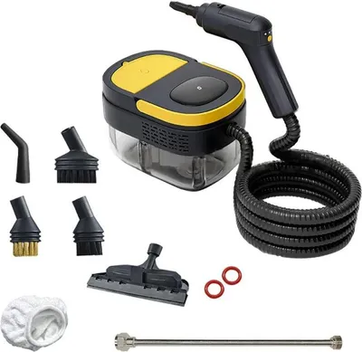 Zdjęcie produktu dla Ręczny odkurzacz parowy, moc 2500 W, pojemność 1600 ml, żółty, 220 V