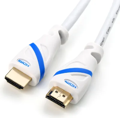 Produktbild von HDMI 2.0 Kabel, 3 m, weiß/blau