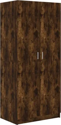 Zdjęcie produktu dla vidaXL vidaXL - Szafa - 80x52x180 - cm - ręcznie robiona - drewno - wędzone - dąb barwiony