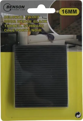 Image de Butoir de porte Benson - caoutchouc - 16 mm - noir - par pièce