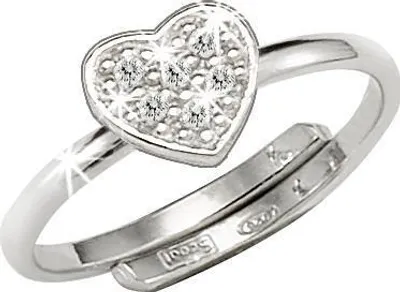 Produktbild von Scout Ring 925/- Sterling Silber 0,60cm weiß Zirkonia weiß 160270006
