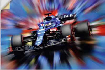 Produktbild von ARTland Wandbild, selbstklebend Fernando Alonso - Spanien Größe: 30x20 cm