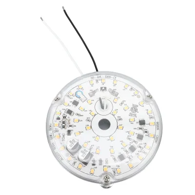 Image de Lampe LED de rechange pour ventilateur de plafond - 18W, 2000lm, dimmable, 6000K blanc froid, magnétique, Ø 10 cm, 120V