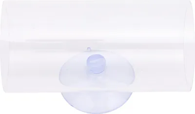 Image de Tunnel pour poissons Betta Tube creux transparent pour poissons Betta avec ventouse pour se reposer Accessoires pour aquarium S