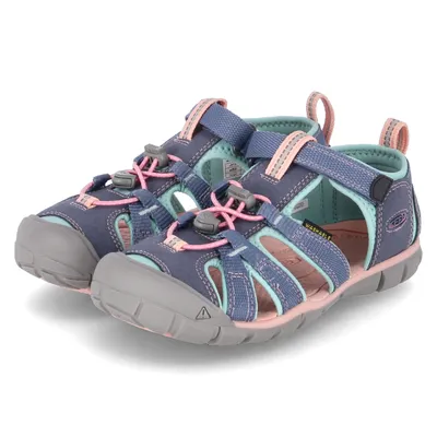 Produktbild von Keen Seacamp II Kinder Sandalen Flint Stone/Ocean Wave Größe 34