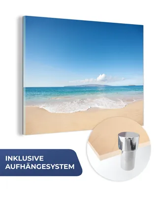 Obrázok produktu pre MuchoWow® Sklenené obrazy - Obrazy na stenu - Foto na skle More - tyrkysová - Havaj 80x60cm Nástenná dekorácia zo skla - akrylový sklenený obraz - akrylové