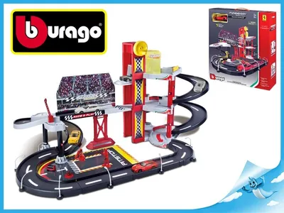 Obrázek produktu pro Bburago gar Ferrari Racing s jednm autkem
