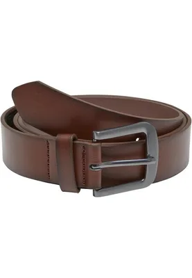 Obrázek produktu pro Pánský opasek Urban Classics Easy Synthetic Leather Belt brown/silver - S/M