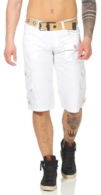 Produktbild von Herren Jungen Kurze Hosen Bermuda Shorts Karo mit Gürtel; Model 2-30