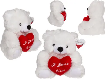 Produktbild von OOTB Plüsch-Bär mit rotem Herz I love you ca. 22 cm