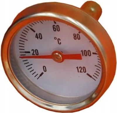 Produktbild von Axial-Bimetallthermometer 40Mm 0-120°C 1/4""