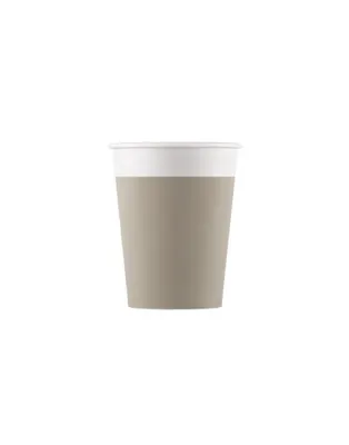 Zdjęcie produktu dla Kubek papierowy 200ml, tortora 8 szt, kompostowalny