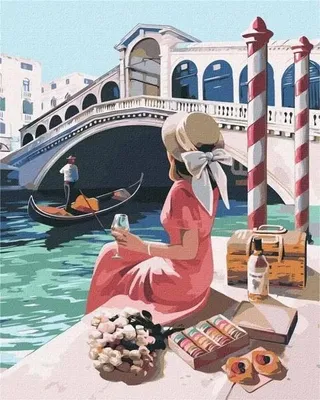 Immagine prodotto di Dipingere con i numeri - L'incantevole Venezia 40x50 cm - Ideyka