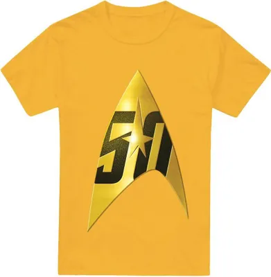 Image de Star Trek - T-shirt "50th Anniversary Delta" pour homme TV13728 (M) (Or)