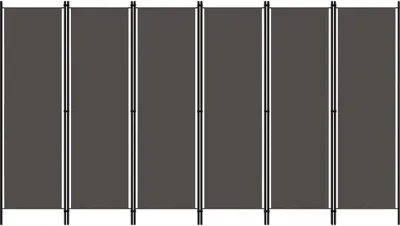 Image de vidaXL Séparation de pièce 6 pièces Anthracite 300x180 cm - Séparation de pièce