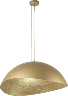 Obrázek produktu pro Dekorativní závěsné svítidlo zlaté kulaté nepravidelné stínidlo 89 cm Solaria 1xE27 15W Sigma Lighting