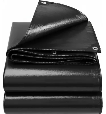 Zdjęcie produktu dla Plancha ochronna, 4x5 m, 130 g/m², wodoodporna, odporna na promieniowanie UV, czarna