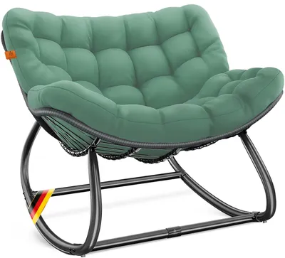 Immagine prodotto di KESSER® Sedia a dondolo per interni ed esterni - Poltrona a dondolo ergonomica