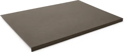 Produktbild von Schreibtischunterlage mit Kantenschutz cm 50x35 Leder Taupe Grau - Handwerkliche Nähte - Hergestellt in Italien