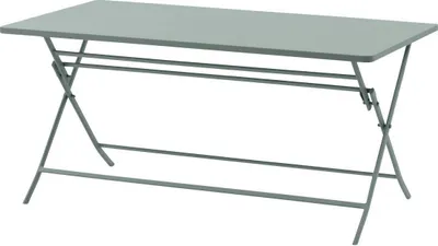 Produktbild von Rechteckiger klappbarer gartentisch "greensboro" olivgrün 6 plätze aus stahl   - Hespéride