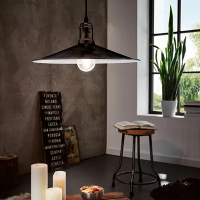 Immagine prodotto di Lampada a sospensione vintage Bridport color rame antico