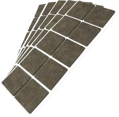 Produktbild von Adsamm® | 50 x selbstklebende Filzgleiter / Braun / 45x45 mm / quadratisch / Möbelgleiter aus Filz mit 3.5 mm Stärke