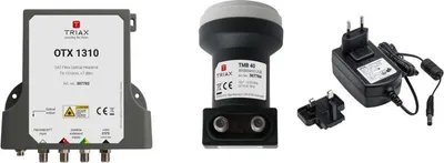 Immagine prodotto di TRIAX composto da: OTX1310 + TWB 40 1310 nm 1xSat 1xTerr. 32 connessioni in fibra ottica OTX 1310 KIT-SET