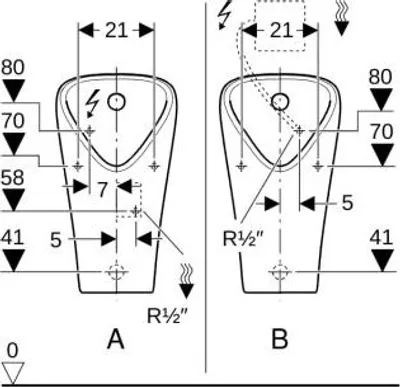 Produktbild von Geberit 501655001 Narva Urinal