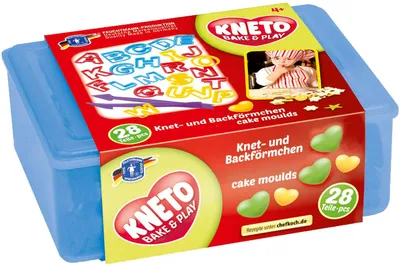 Produktbild von ABC Förmchen mit Werkzeug in Vorratsdose