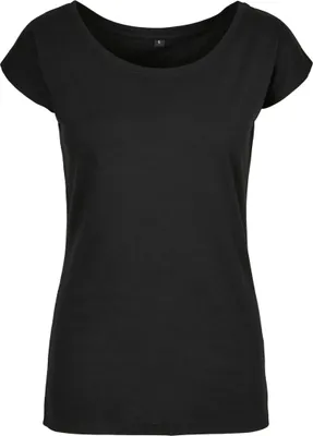 Produktbild von Build Your Brand Basic BB013 | LadiesŽ Wide Neck Tee Rundhalsausschnitt - Farbe: Black - Größe: 4XL