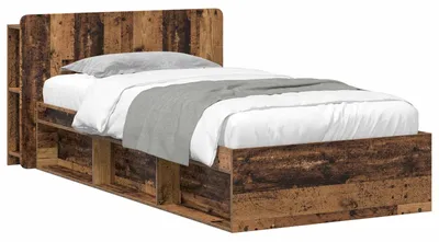 Immagine prodotto di Telaio del letto con storage Legno antico 100 x 200 cm