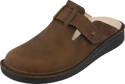 Produktbild von Finn Comfort Petare Herren Pantolette, Barrel (dunkelbraun), Leder, - Marken Finn Comfort, Braun, leder (antik)