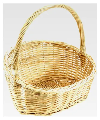 Produktbild von Geschenkkorb aus geflochtener Weide mit Henkel - 35x30x12/34 cm
