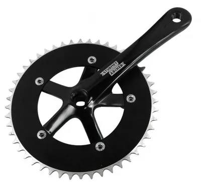 Produktbild von Sturmey Archer Kettenradgarnitur FCT2x 1fach 42 - 48 Zähne Singlespeed