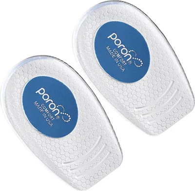 Produktbild von INF GEL Fersenpolster - 2 Paare - Weiche Stoßdämpfende Fersenkissen Transparent