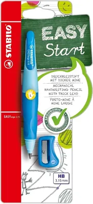 Produktbild von Druckbleistift Easyergo zum Schreibenlernen 3.15 hellblau/dunkelblau Packung mit 3 Stück