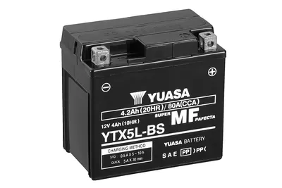 Produktbild von YUASA YTX5L WC 12V 4,2Ah/C20 - 80A (EN) Motorradbatterie WF