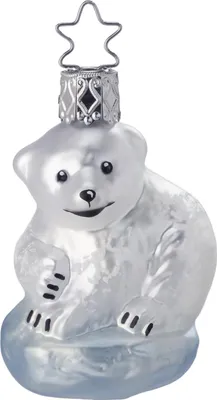 Produktbild von Inge Glas - Baby Eisbär - Christbaumschmuck - 6,5 cm
