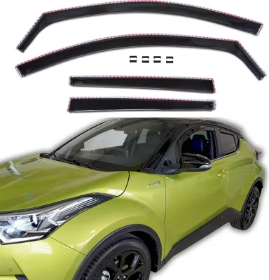 Obrázok produktu pre J&J Automotive | SCOUTT Okenné deflektory pre Toyota C-HR 5D 2016-2023 4ks