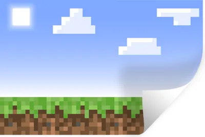Produktbild von MuchoWow® Wandtattoo Wandsticker Wandaufkleber Spiele - Pixel - Spiele - Gras 90x60 cm Selbstklebend und Repositionierbar - Aufkleber