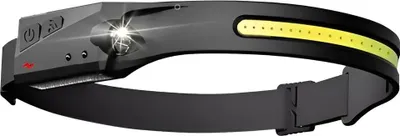 Obrázek produktu pro Trizand 21652 LED čelovka svítilna COB + XPE , 1200mAh, IPX4 černá