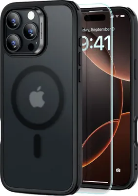 Produktbild von Esr Classic Hybrid Halolock Magsafe & gehärtetes Glas Iphone 16 Pro Max Frosted Schwarz