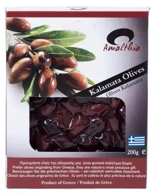 Zdjęcie produktu dla Oliwki Kalamata z pestkami 200g LATROVALIS Bacówka