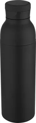 Produktbild von Floso - Wasserflasche, Recycelter Edelstahl, Doppelwandig, 650ml PF4936 (Einheitsgröße) (Schwarz)