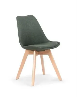 Image de Chaise tapissée sur pieds en bois pour salle à manger K-303