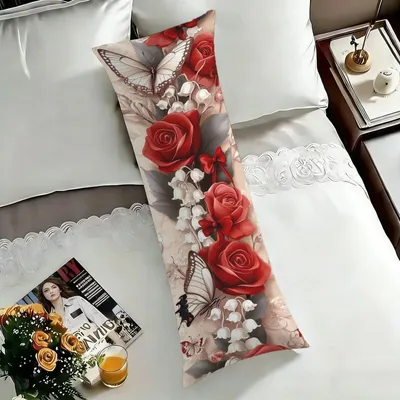 Image de Coussin latéral 40 x 140 cm avec motif floral