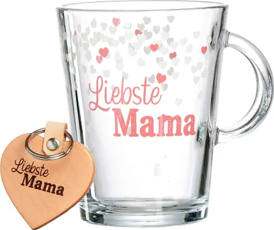 Produktbild von Ritzenhoff & Breker Teebecher-Set "LIEBSTE MAMA" 2-teilig aus Glas